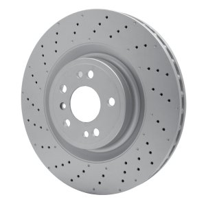 Mercedes-Benz GLE400 Brake Rotor (1) - Front - R1 Concepts - GEOSPEC Coated Rotor - Drilled - `12-`19